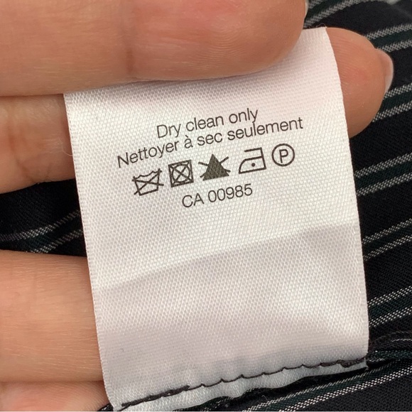 Veronica Beard Women's Blac White Ruched Striped Cotton Poplin Dress Size 10 - Picture 15 of 16